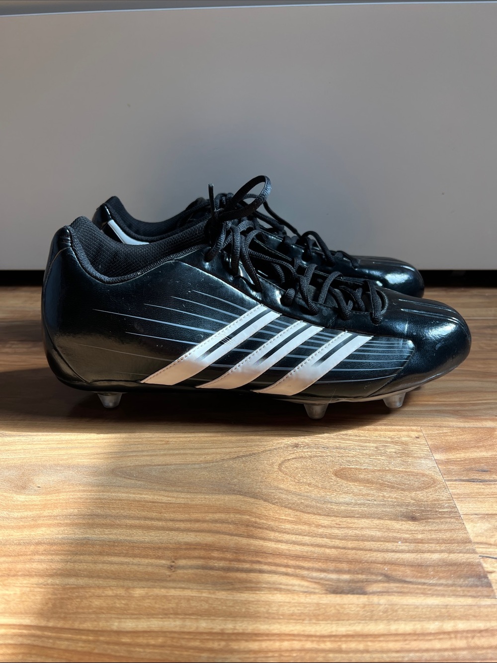 Adidas 352618 Scorch TD D Low Men's American Football Cleats Black White US 11.5